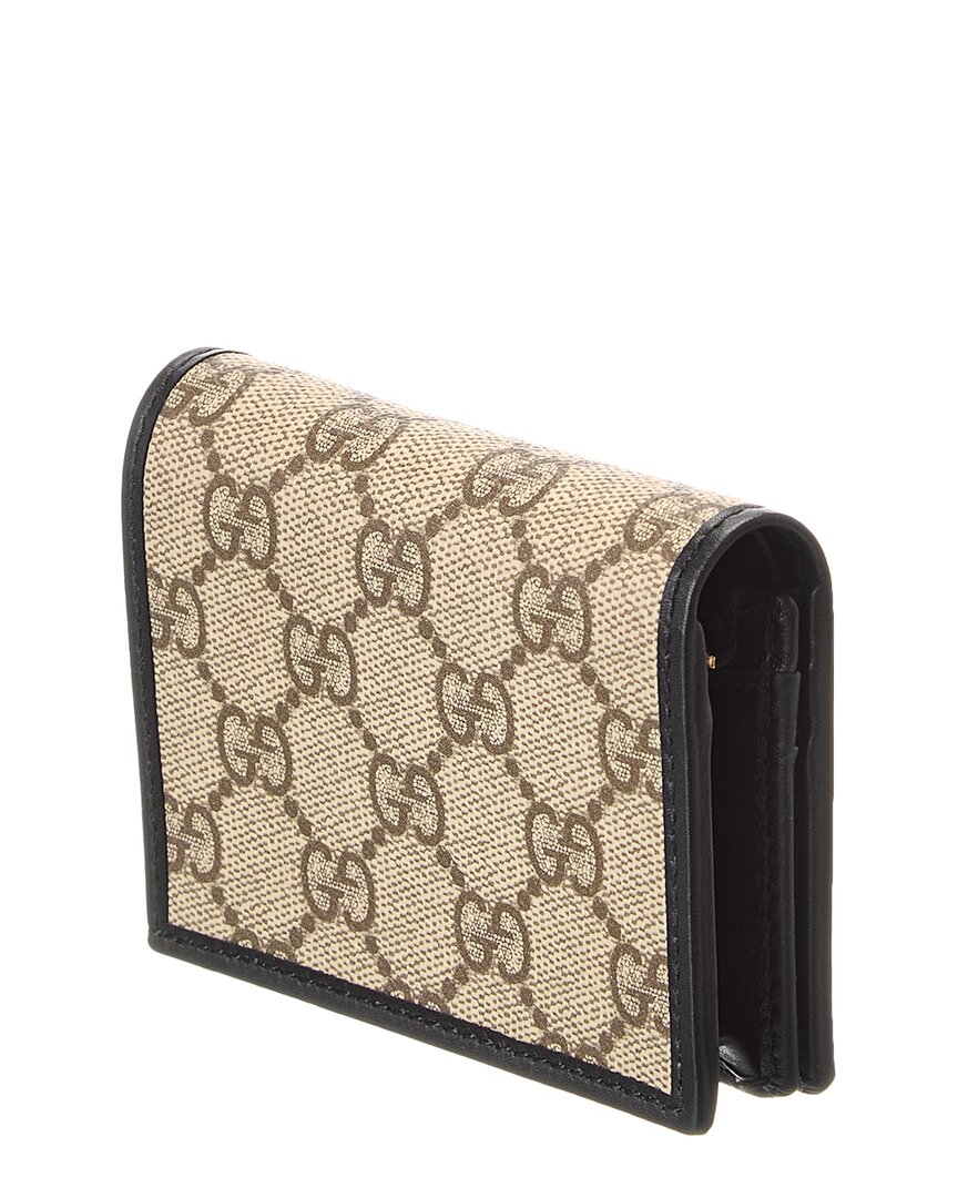 Gucci Horsebit 1955 Gg Supreme Canvas & Leather Card Case