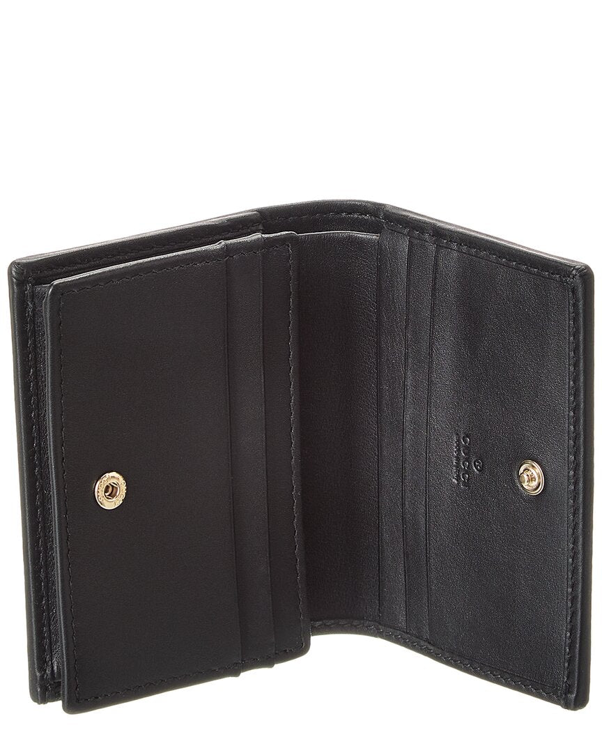 Gucci Horsebit 1955 Gg Supreme Canvas & Leather Card Case
