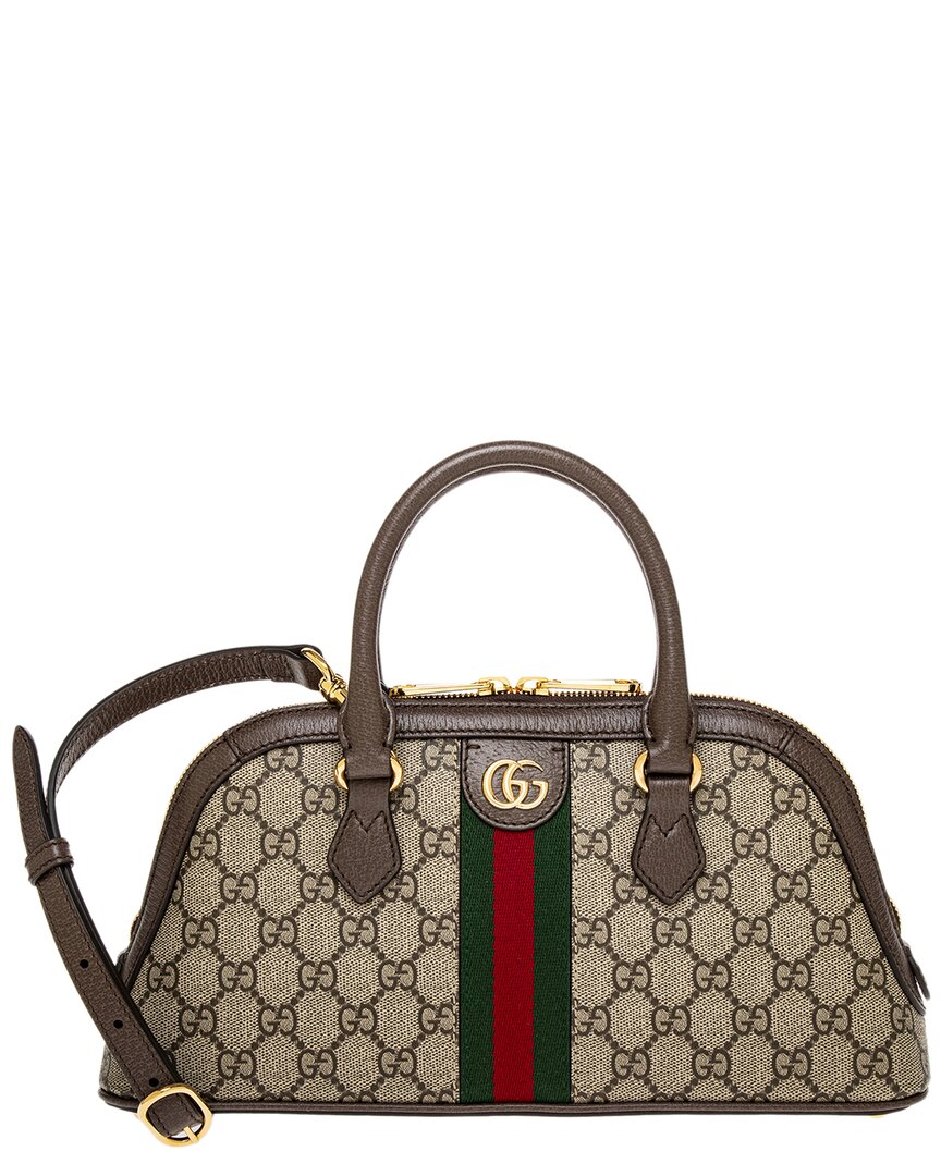 Gucci Ophidia Small Gg Supreme Canvas & Leather Shoulder Bag