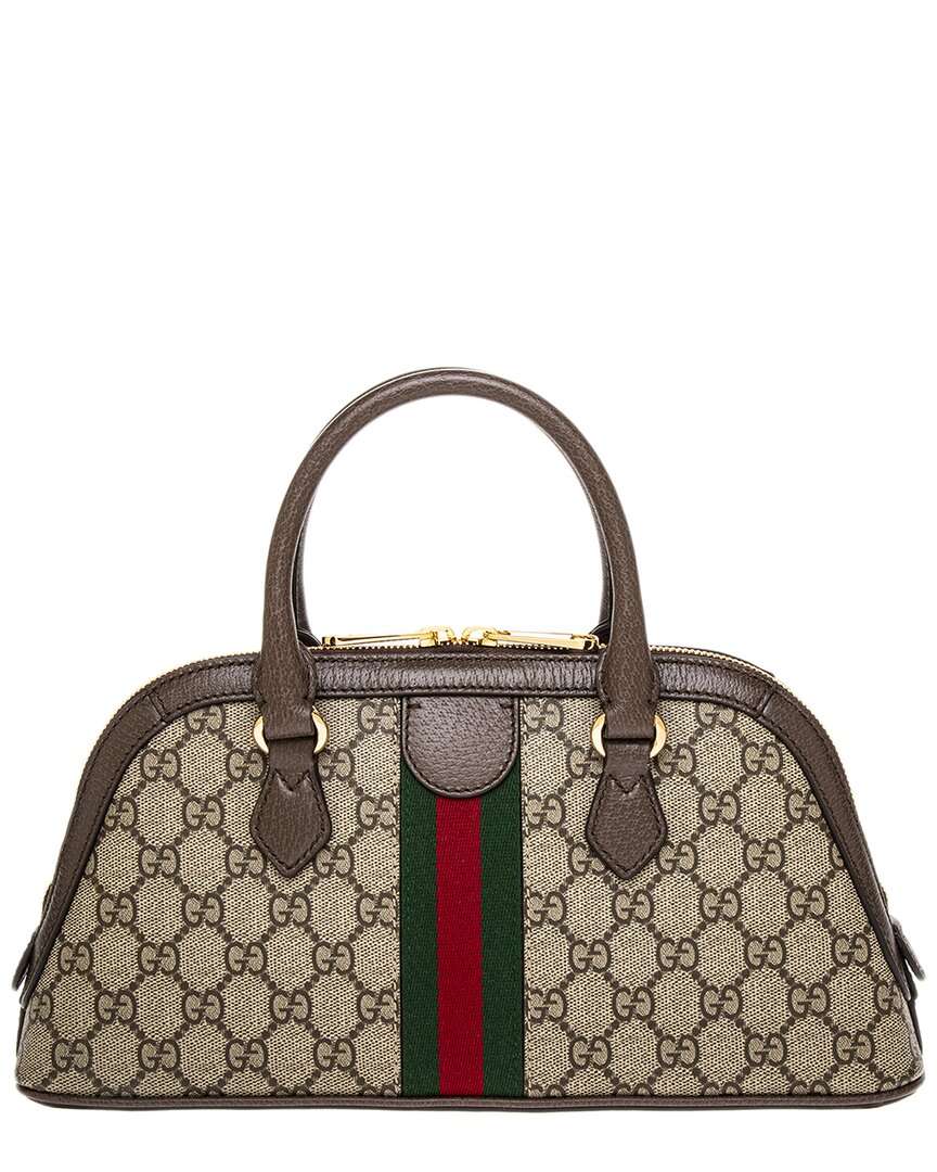 Gucci Ophidia Small Gg Supreme Canvas & Leather Shoulder Bag
