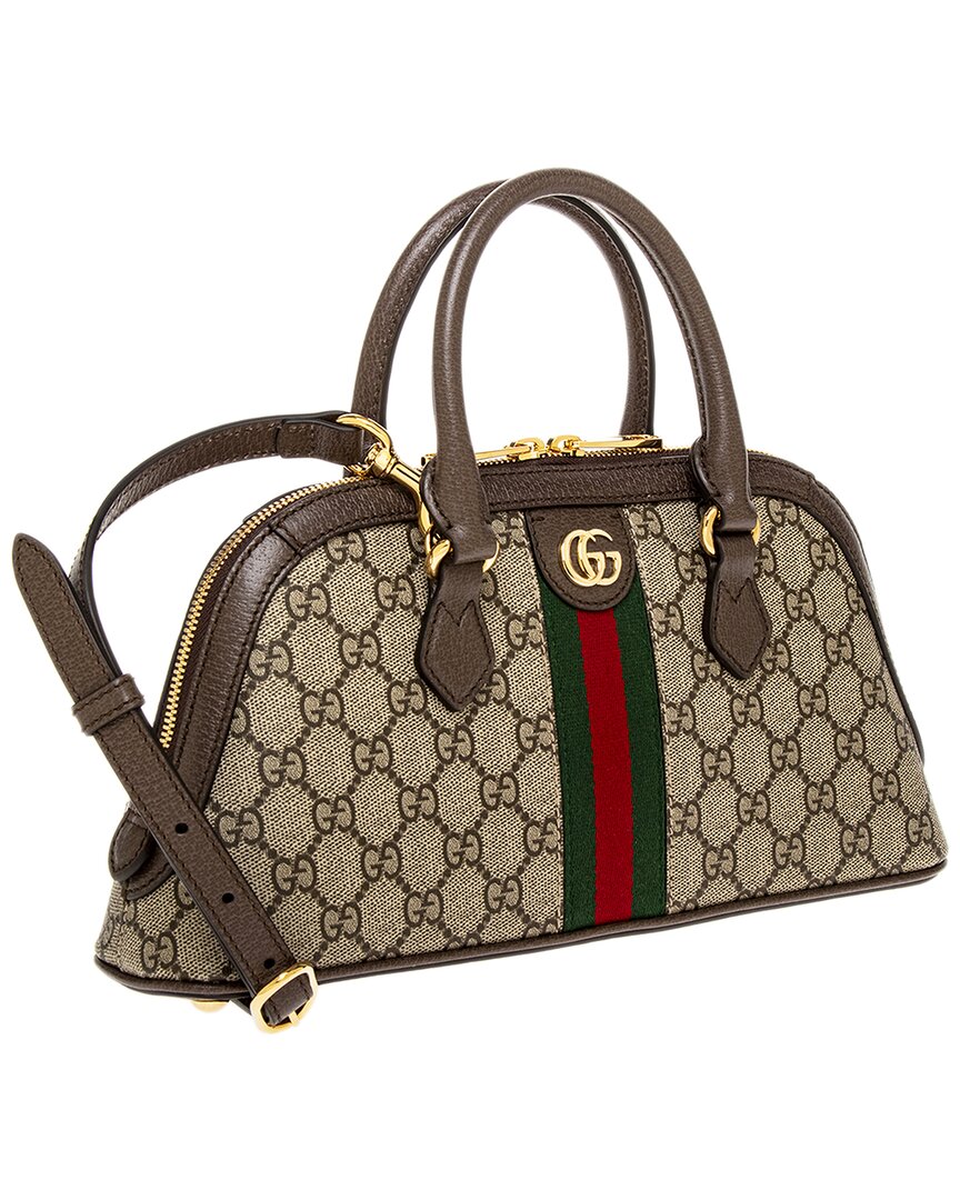Gucci Ophidia Small Gg Supreme Canvas & Leather Shoulder Bag