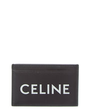Celine Logo Leather Card Case