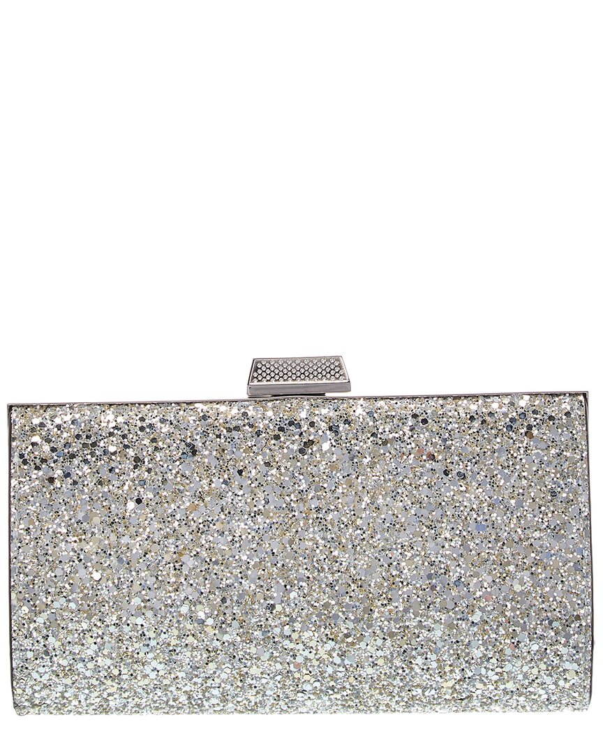 Jimmy Choo Jimmy Choo Zahra Glitter & Leather Clutch