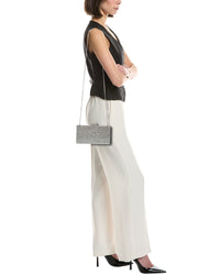 Jimmy Choo Jimmy Choo Zahra Glitter & Leather Clutch
