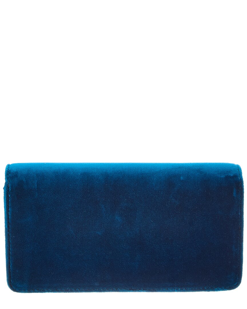 Valentino Vlogo Signature Velvet Clutch