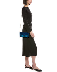 Valentino Vlogo Signature Velvet Clutch