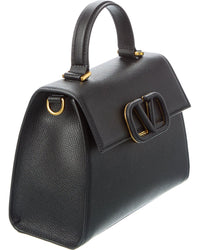 Valentino Valentino Vsling Small Grainy Leather Shoulder Bag