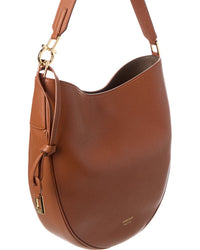 Ferragamo Ferragamo North/South Medium Leather Hobo Bag