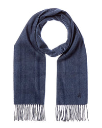 Brooks Brothers Brooks Brothers Midnight Glen Plaid Wool & Cashmere-Blend Scarf