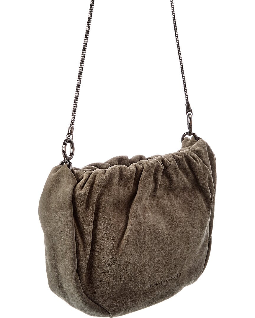 Brunello Cucinelli Brunello Cucinelli Suede Hobo Bag