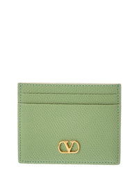 Valentino Valentino Vlogo Signature Leather Card Case