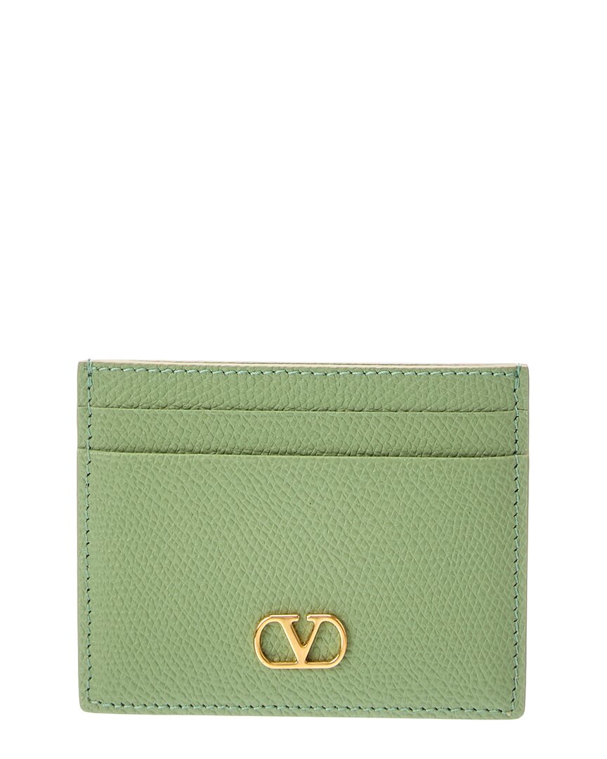 Valentino Valentino Vlogo Signature Leather Card Case