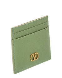 Valentino Valentino Vlogo Signature Leather Card Case