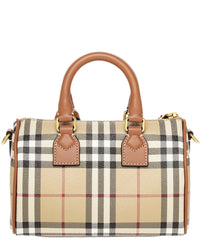 Burberry Dnu Inv Burberry Canvas & Leather Mini Bowling Bag
