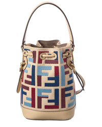 FENDI Fendi Mon Tresor Mini Canvas Bucket Bag