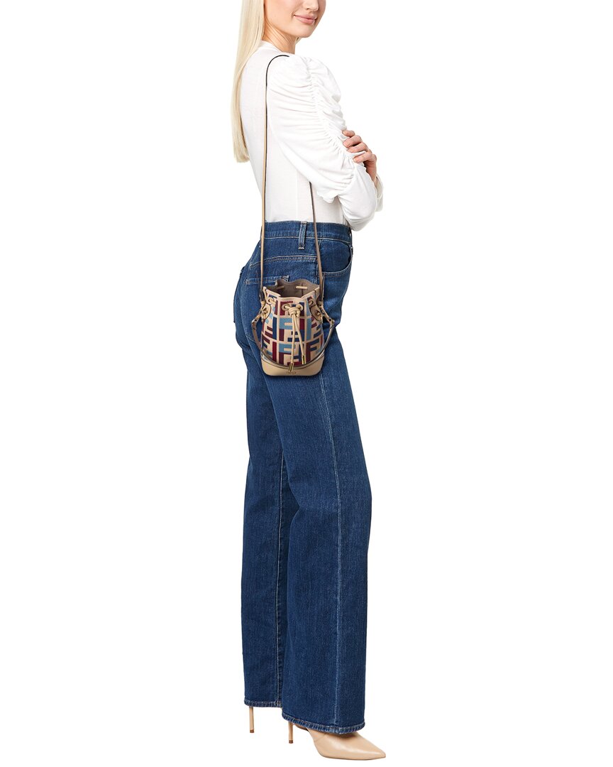 FENDI Fendi Mon Tresor Mini Canvas Bucket Bag
