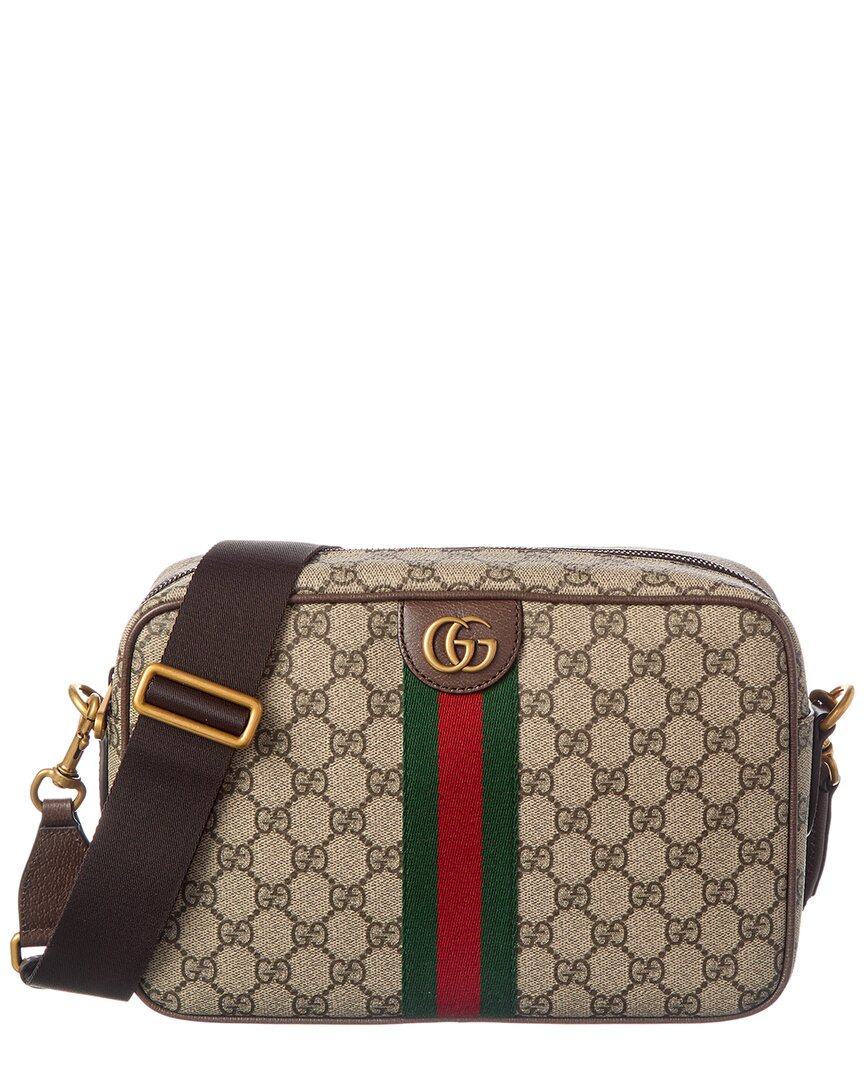 Gucci Gucci Ophidia Medium Gg Supreme Canvas & Leather Crossbody
