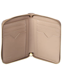 FENDI Fendi Ff Diamonds Leather Zip Around Medium Wallet