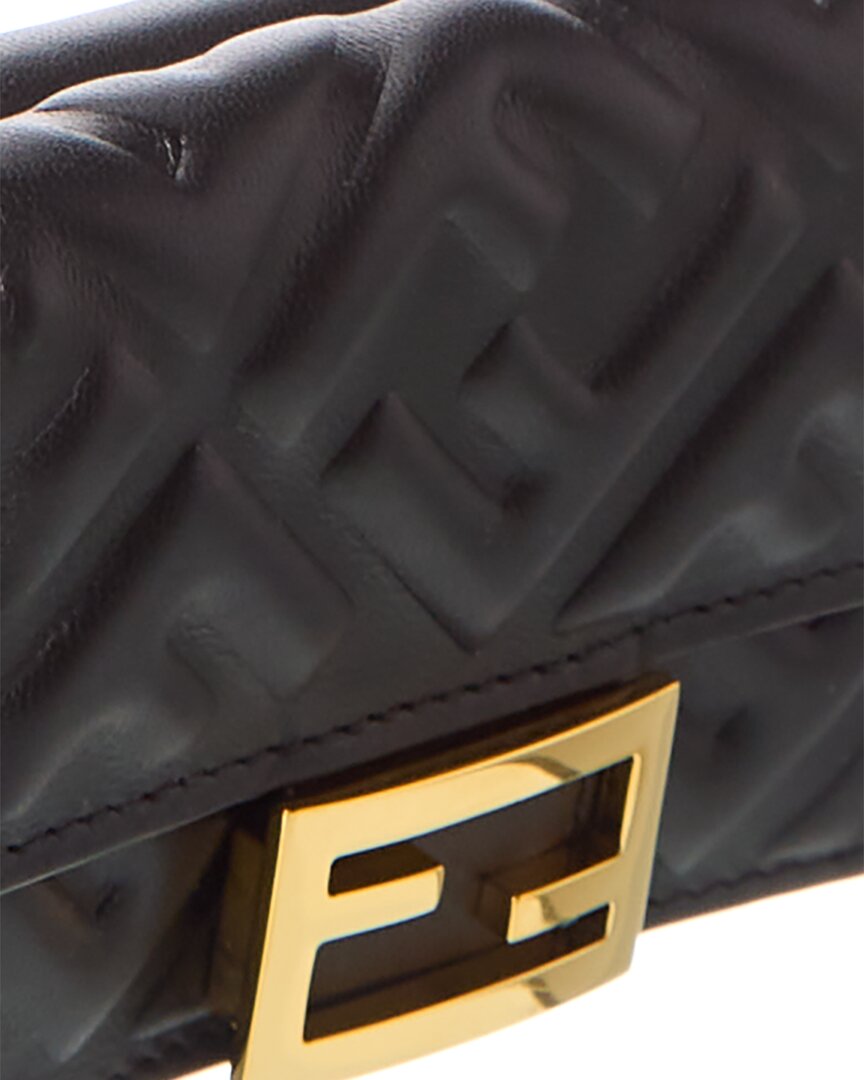 FENDI Fendi Micro Trifold Leather Wallet