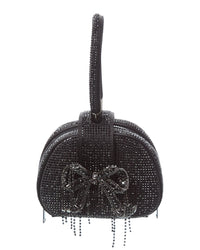 Self-Portrait Rhinestone Top Handle Micro Bag Black ONE SIZE