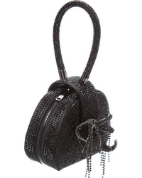 Self-Portrait Rhinestone Top Handle Micro Bag