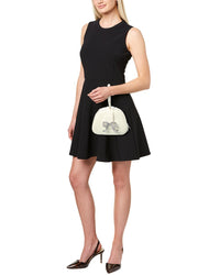 Self-Portrait Leather Top Handle Mini Bag