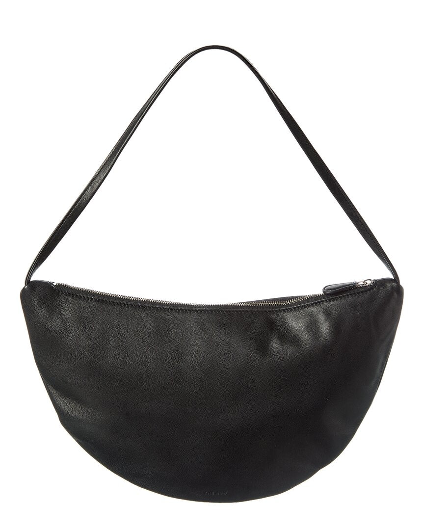 The Row Lizzy Small Leather Hobo Bag