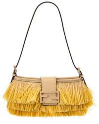 FENDI Fendi Baby Raffia Shoulder Bag