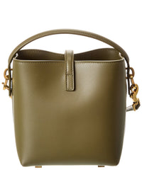 Saint Laurent Le 37 Mini Leather Bucket Bag
