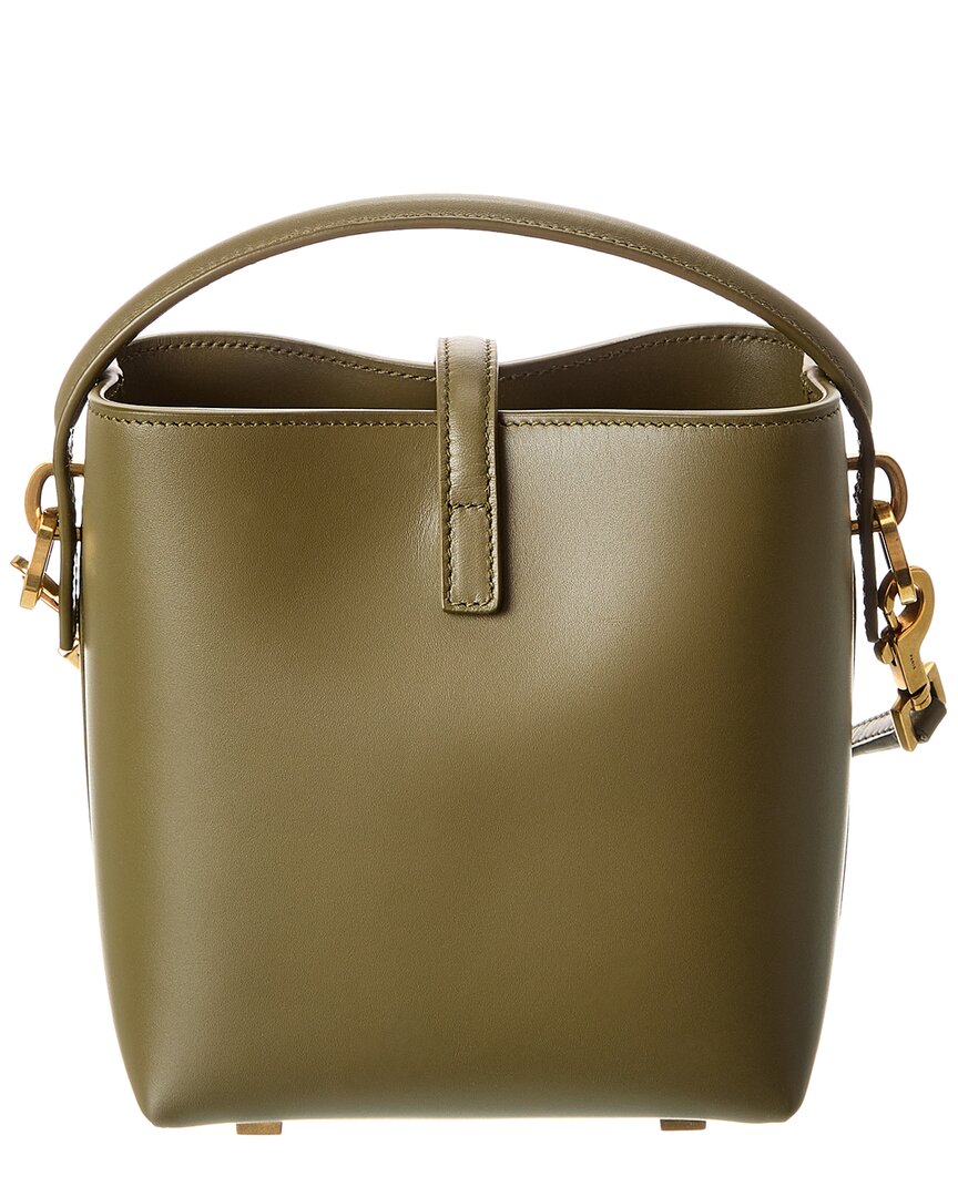 Saint Laurent Le 37 Mini Leather Bucket Bag