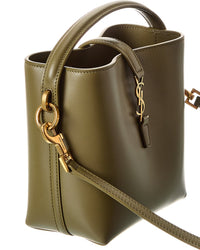 Saint Laurent Le 37 Mini Leather Bucket Bag