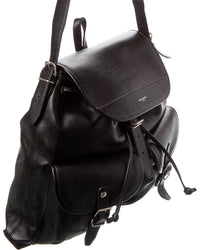 Saint Laurent Logo Leather Backpack