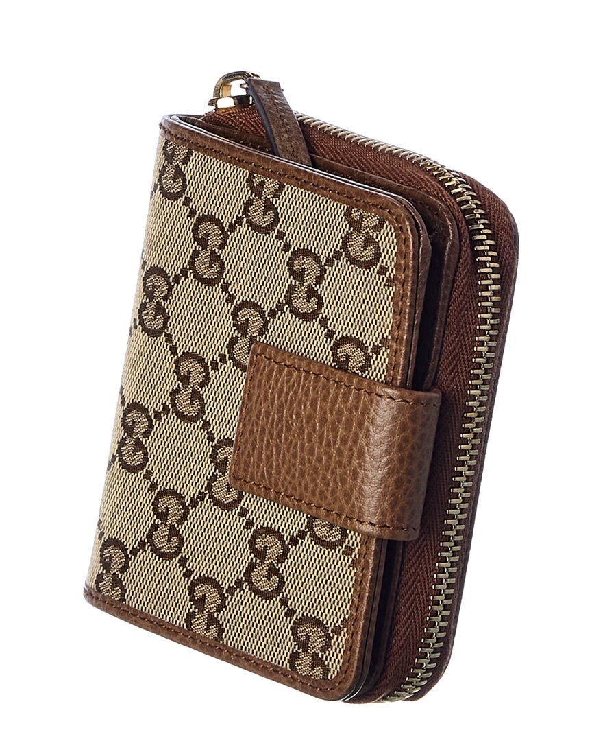 Gucci Gg Canvas & Leather Coin Purse
