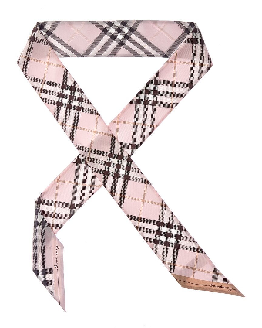 Burberry Burberry Check Silk Neck Bow