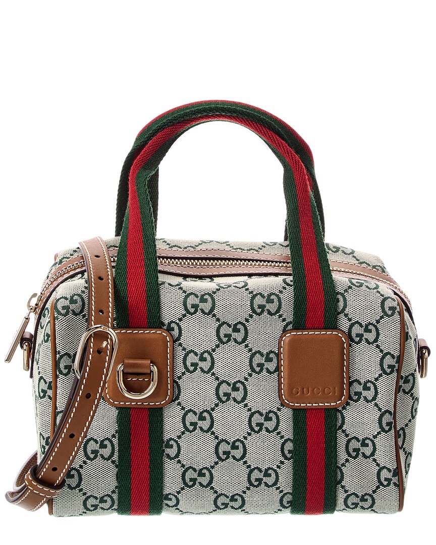 Gucci Mini Gg Canvas & Leather Handbag