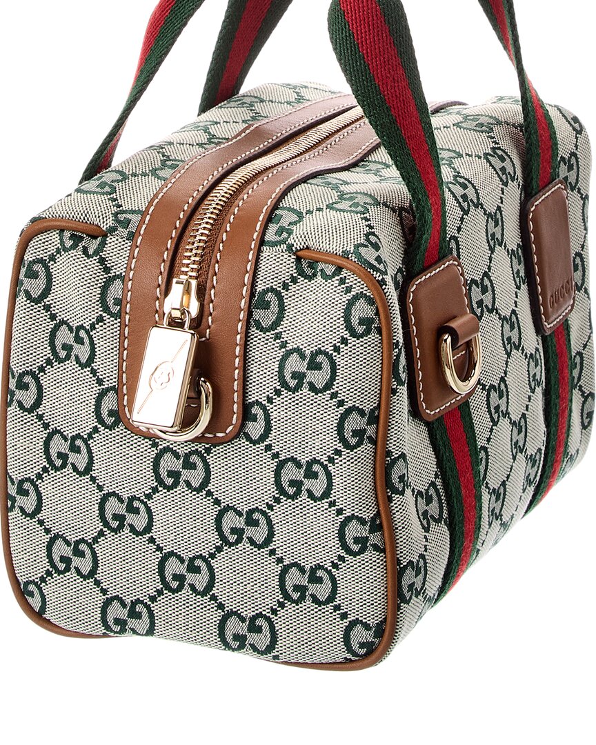 Gucci Mini Gg Canvas & Leather Handbag