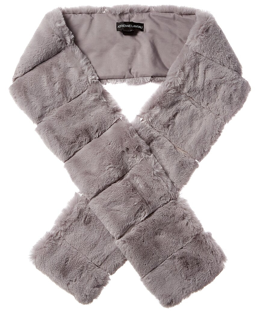 Adrienne Landau Scarf Grey Multi