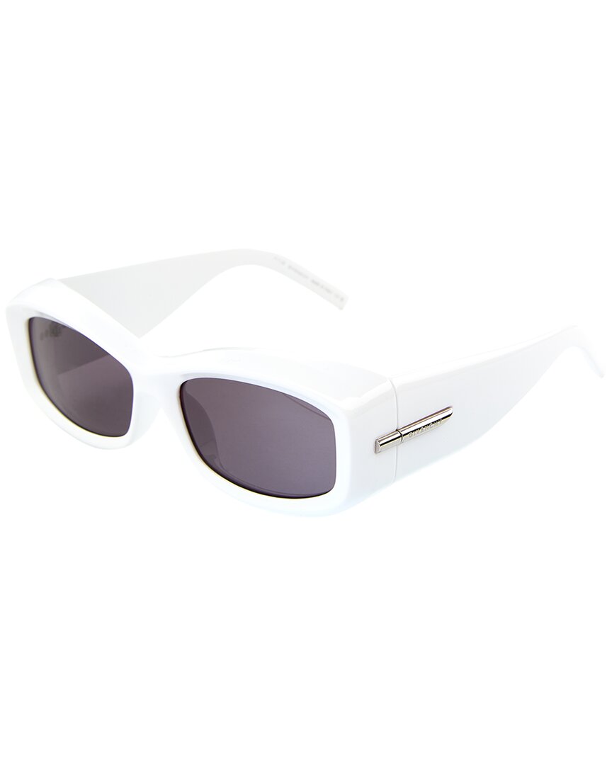 サングラス GIVENCHY Woman Sunglasses White GV40044U 21A Givenchy Eyewear Gv40044u - White Sunglasses | italist