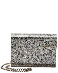 Jimmy Choo Jimmy Choo Candy Coarse Glitter Acrylic & Leather Clutch