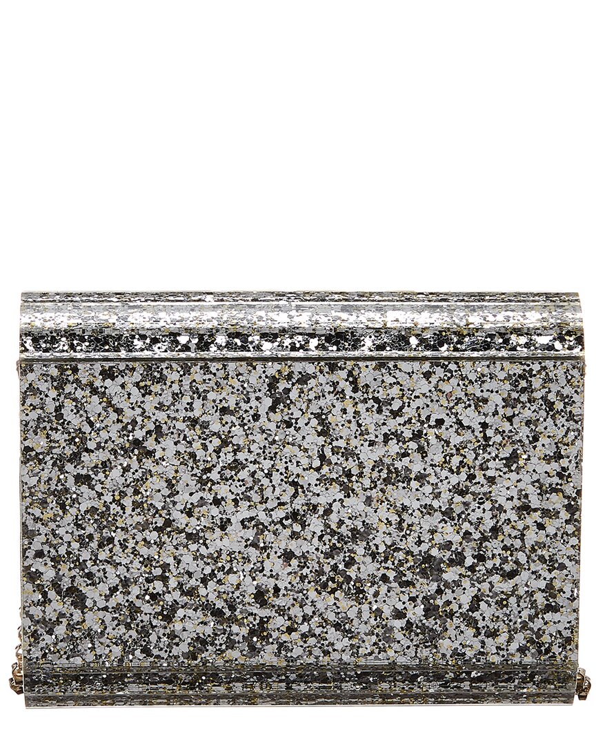Jimmy Choo Jimmy Choo Candy Coarse Glitter Acrylic & Leather Clutch