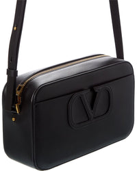 Valentino Vlogo Leather Crossbody