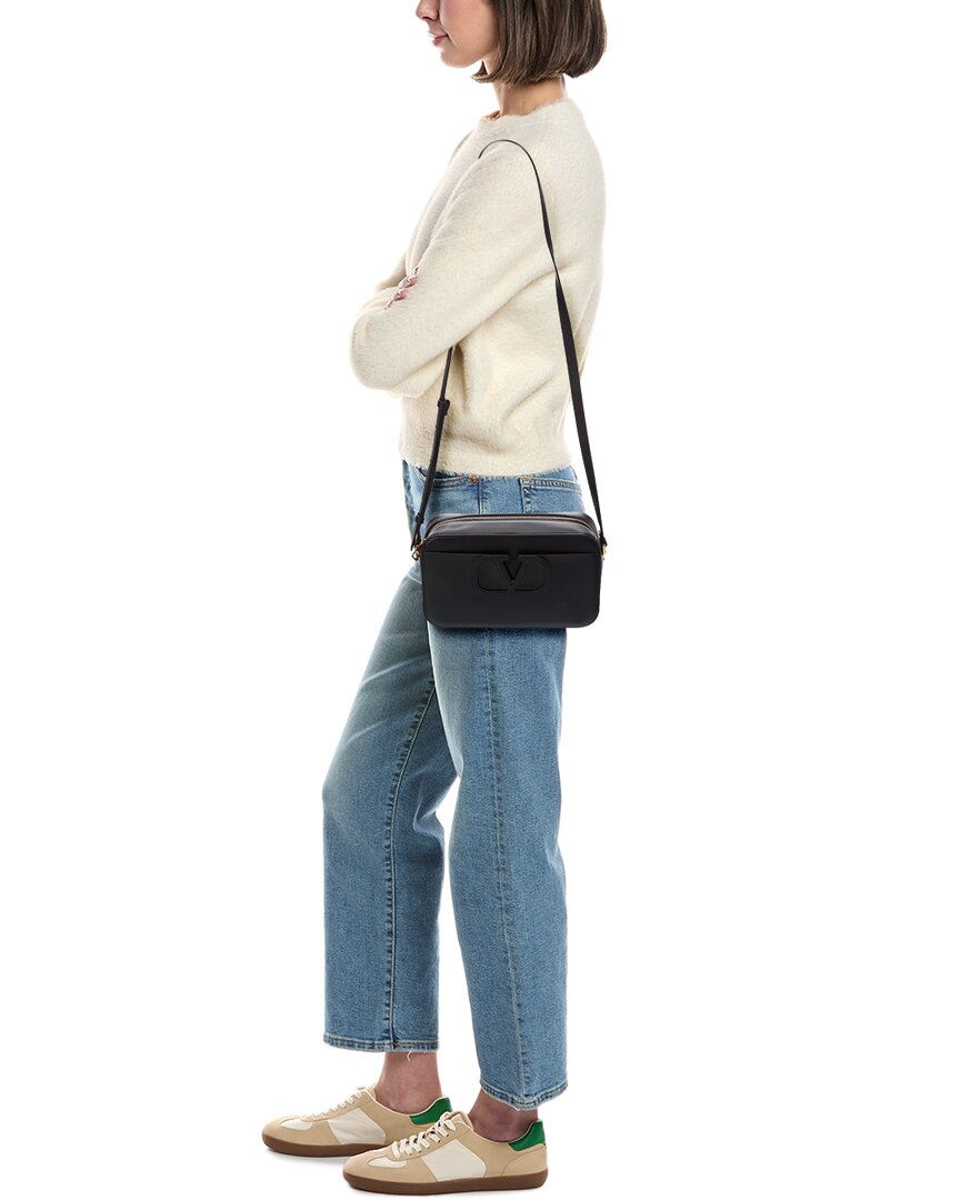 Valentino Vlogo Leather Crossbody