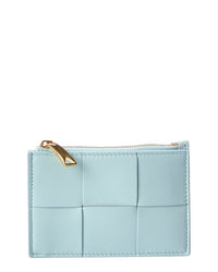 Bottega Veneta Bottega Veneta Cassette Zippered Intreccio Leather Card Case