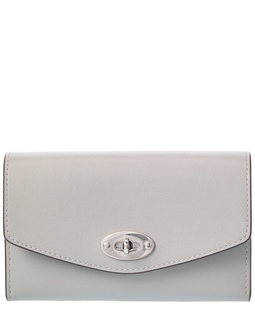 Mulberry Darley Medium Leather Wallet ONE SIZE Grey Multi