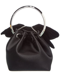 Jimmy Choo Bon Bon Satin & Velvet Bucket Bag