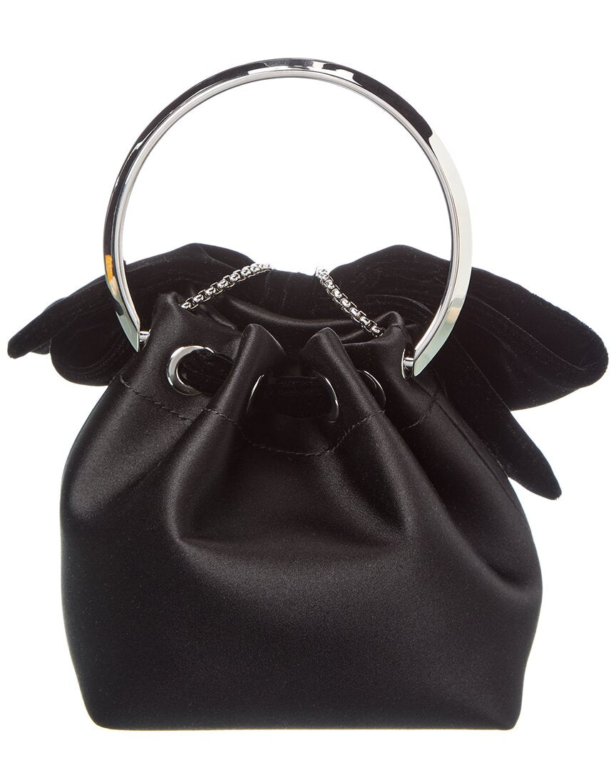 Jimmy Choo Bon Bon Satin & Velvet Bucket Bag