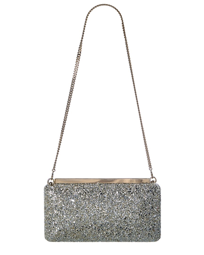 Jimmy Choo Ellipse Glitter Clutch