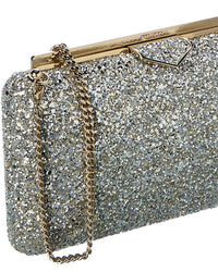 Jimmy Choo Ellipse Glitter Clutch