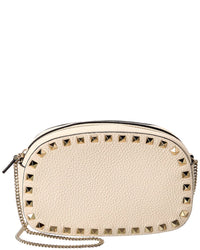 Valentino Rockstud Mini Grainy Leather Crossbody
