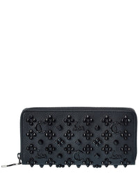 Christian Louboutin Panettone Studded Leather Zip Around Wallet